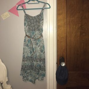 Blue Floral Strappy Dress!