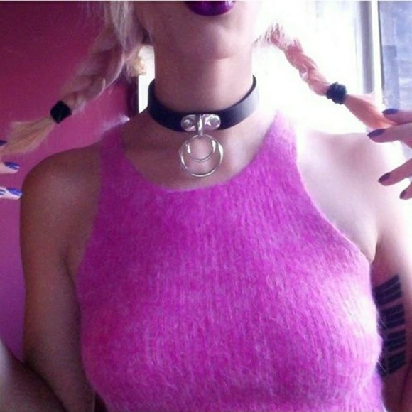 Collar choker necklace Adjustable - Picture 3 of 6