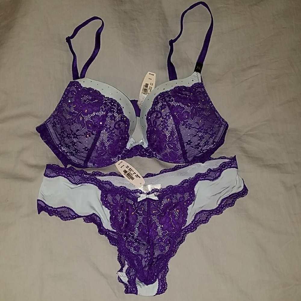 Victoria's Secret push-up padded bra matching set