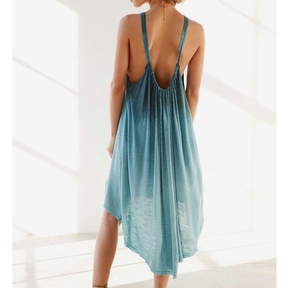 UO Blue Ombré Summer Dress - Picture 2 of 4