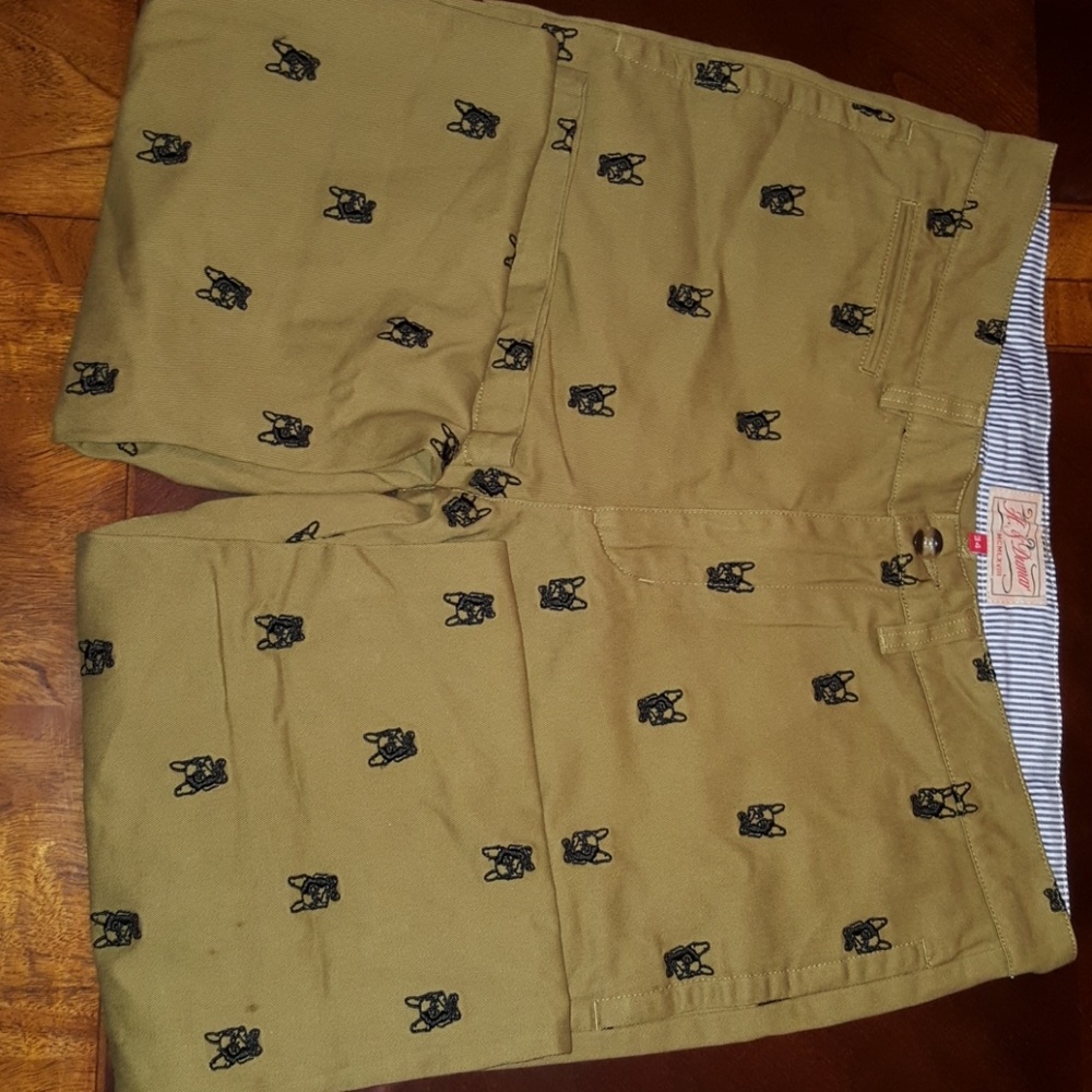 Khaki & Blue Dog Demin Pantsv