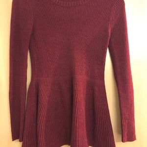 Peplum sweater
