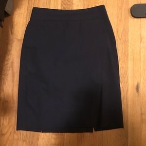 Blue pencil skirt