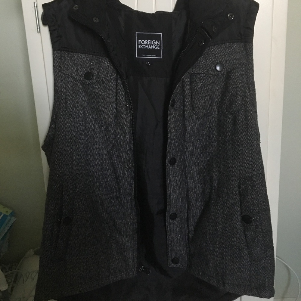 Foreign Exchange Button Up Vest