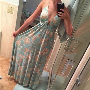 Boston Proper Maxi Halter Dress