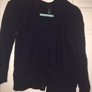 Blue Button Up Cardigan