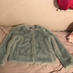Joe Boxer blue fur coat