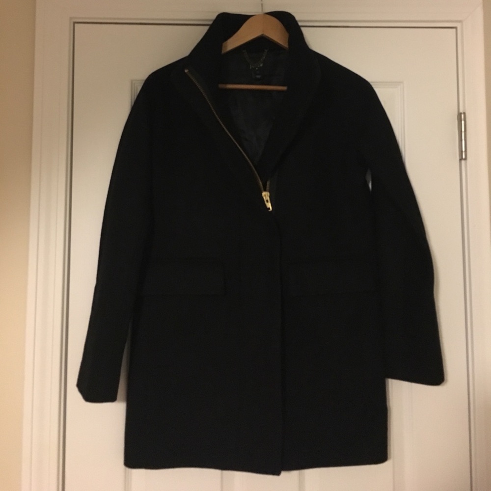 Black jcrew coat