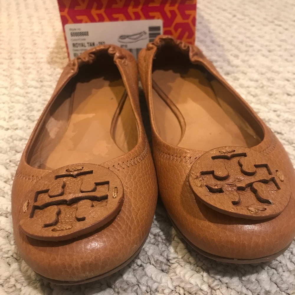 USED Tory Burch Reva Flats