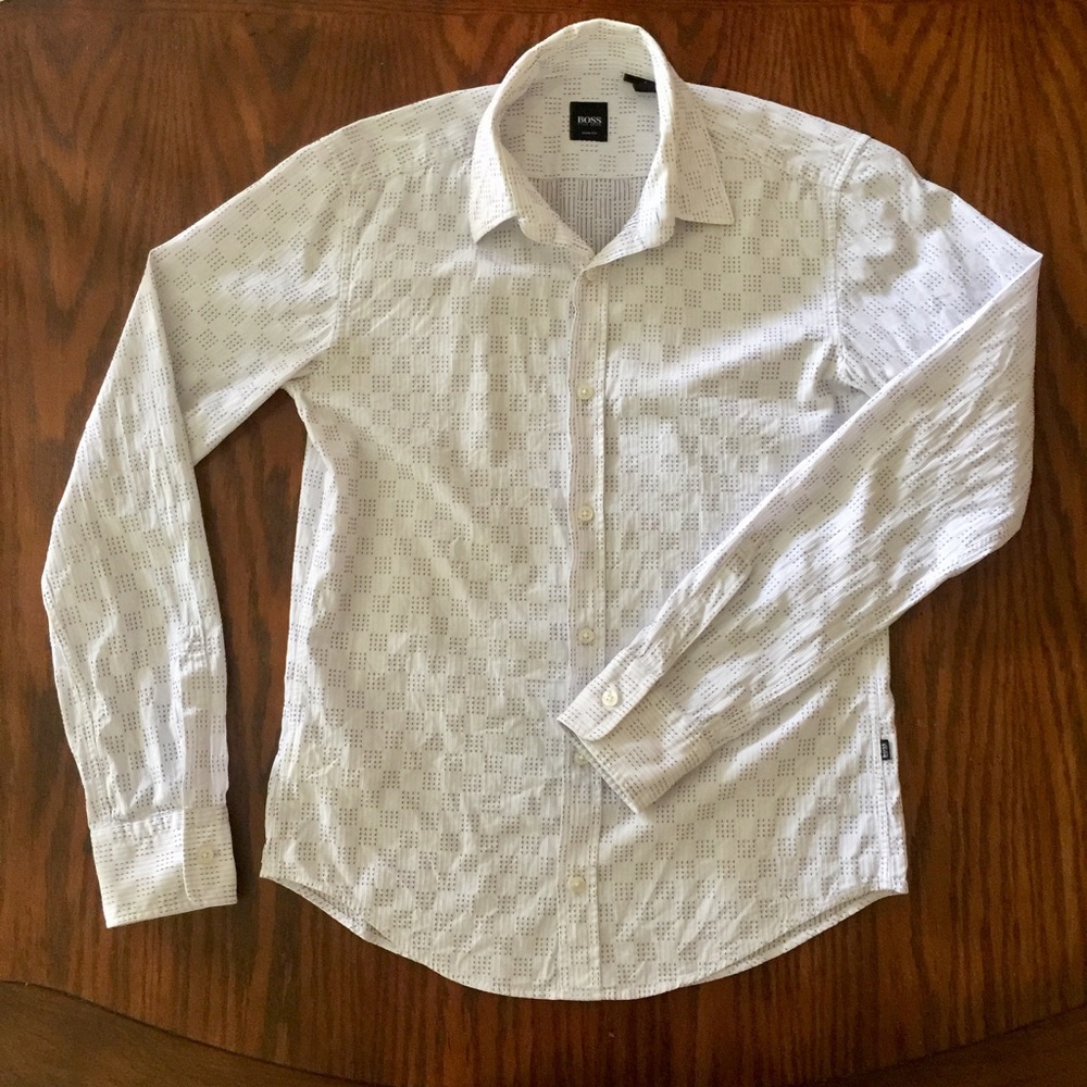 HUGO BOSS Slim Fit Men's Dress Shirt Long Sleeves