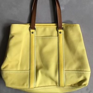 Coach Canvas Large Tote Shoulder Purse