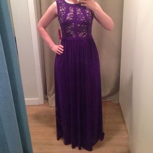 Royal Purple gown by Morgan & Co.  size 3/4.  NEW!