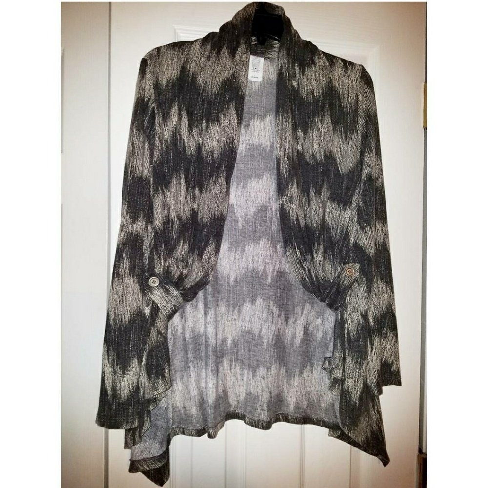 Cream and Brown Cardigan