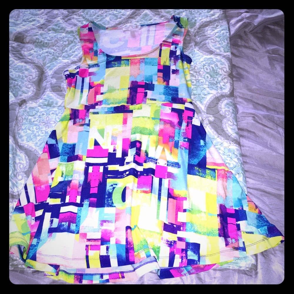 Skater Dress; full skirt. unlined. 90% polyester