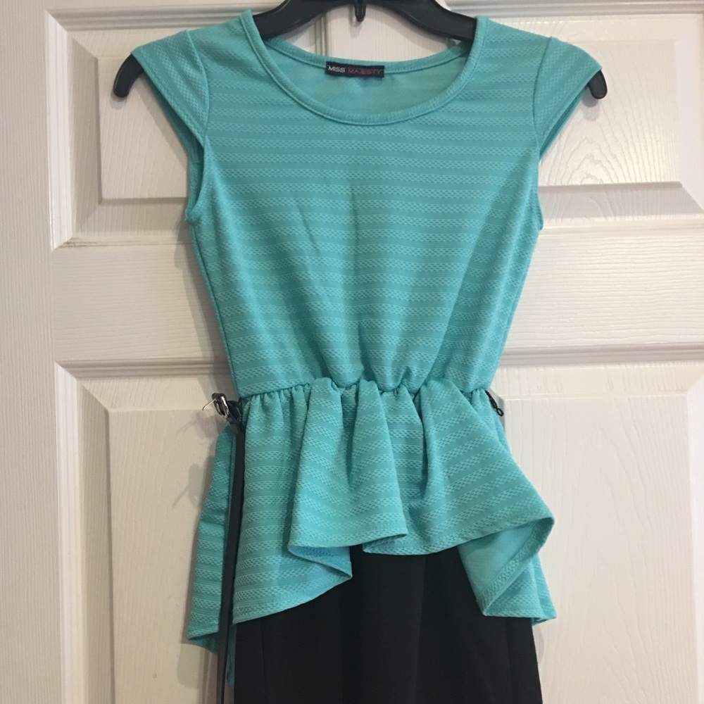 Miss Majesty Peplum dress.  Girls 12