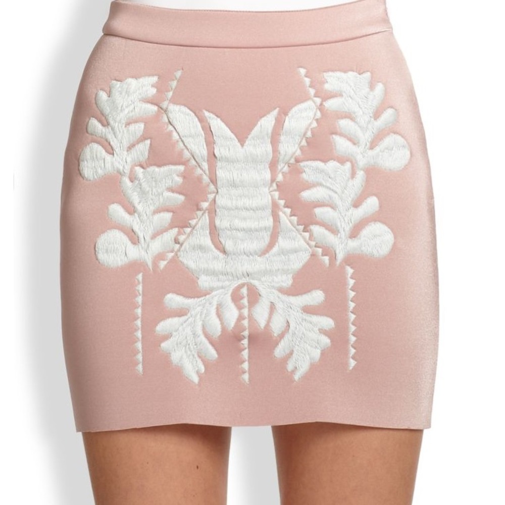 NEW with TAG Cynthia Rowley embroidered skirt 8