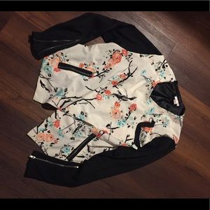 Floral Moto jacket