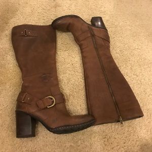 All leather born boots