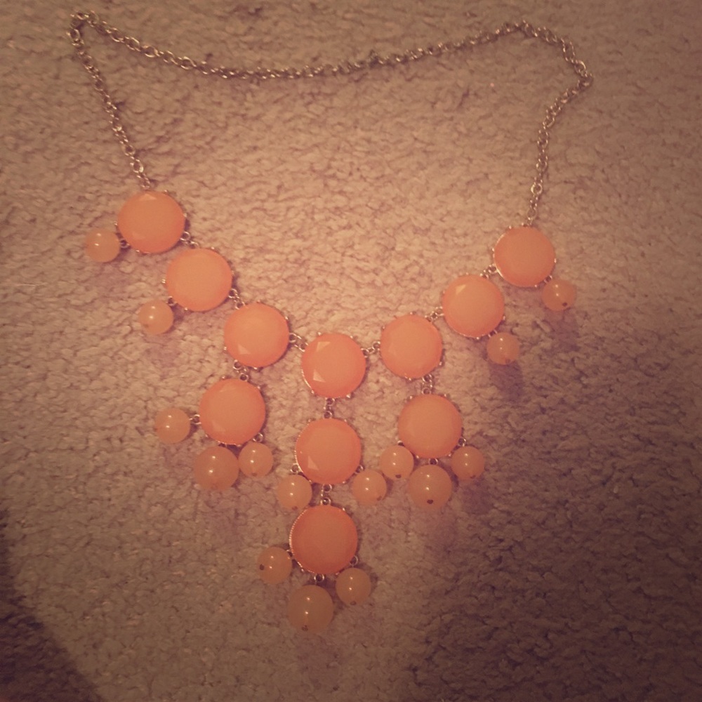 Peach Bubble Necklace