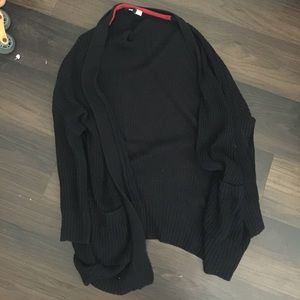 Black oversized cardigan
