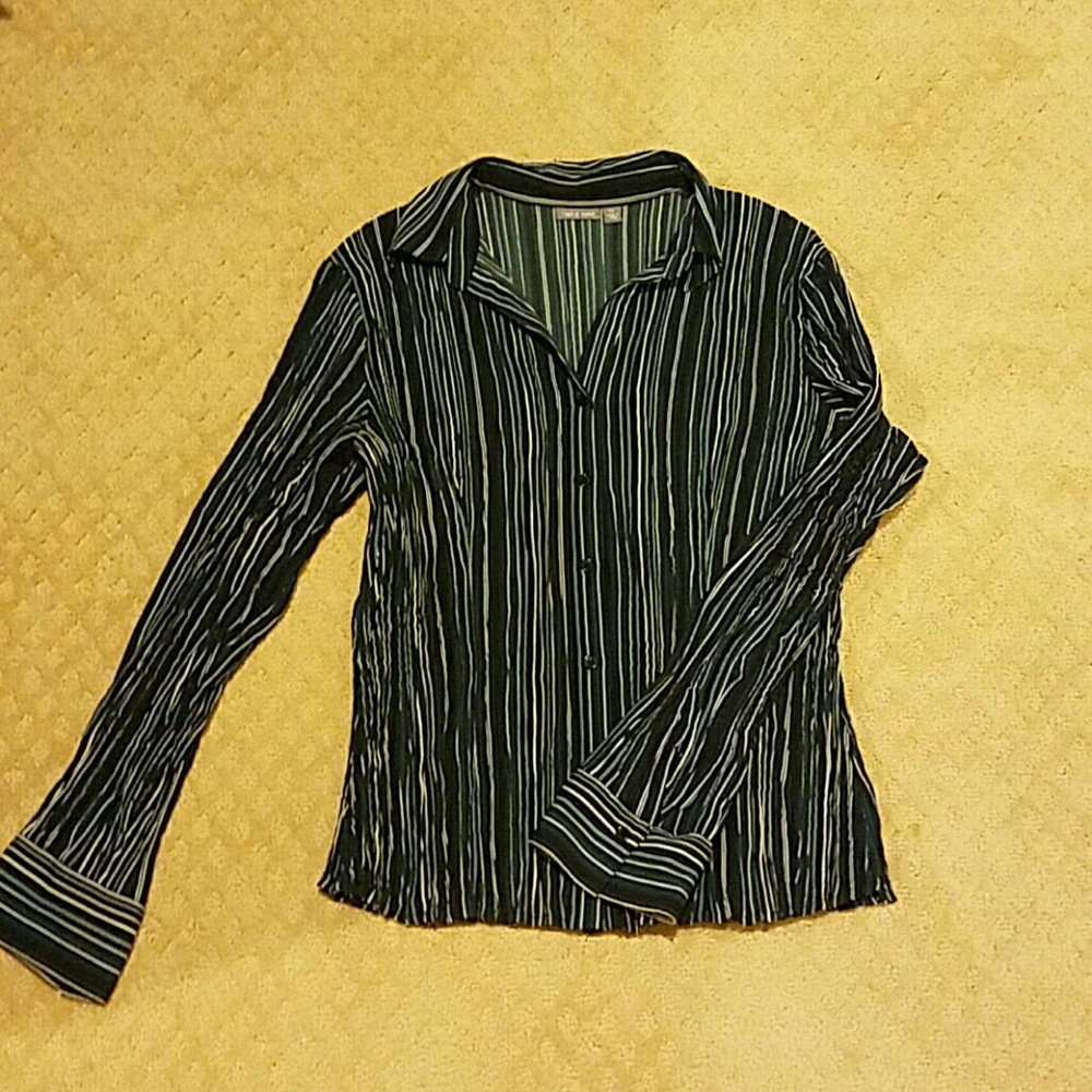 Perfect for fall! Button up dress blouse