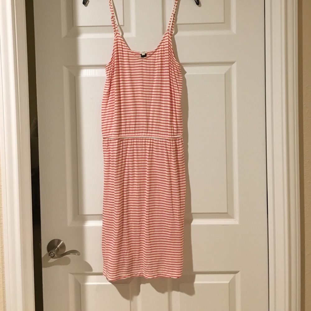 J crew midi spaghetti strap summer dress