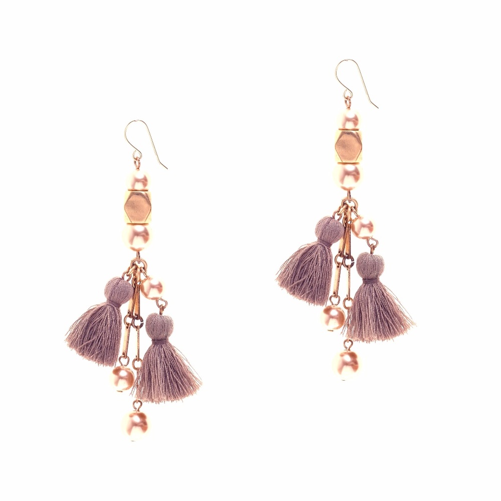 BNWT J.Crew Dusty Pearl Dangle Earrings