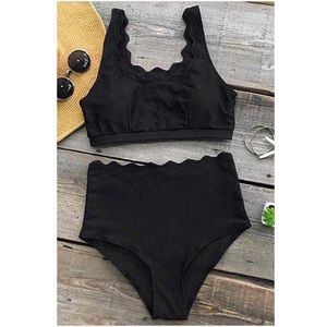 Cupshe Seaside Tank High-waisted Bikini Set