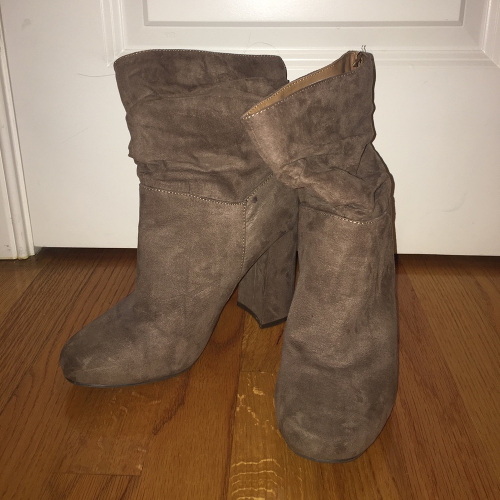 Suede booties