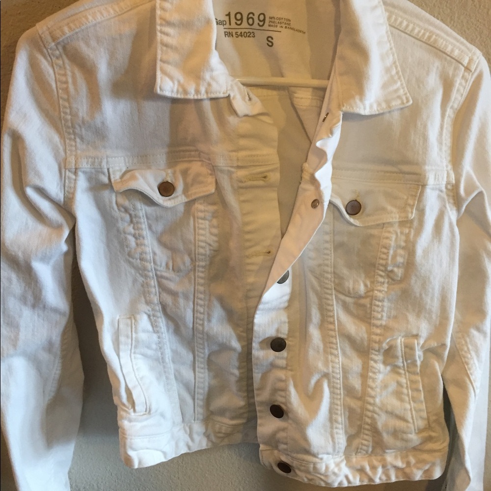 White denim jacket