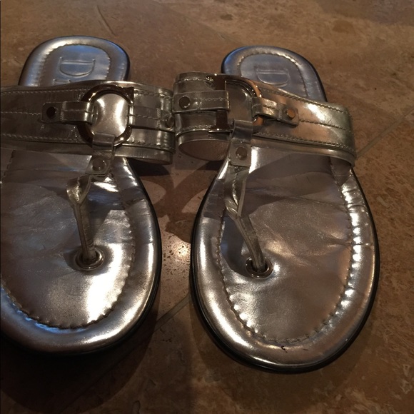 Dior Authentic Silver Sandals - Picture 4 of 5