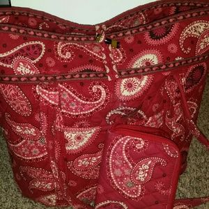 Tote with matching wallet