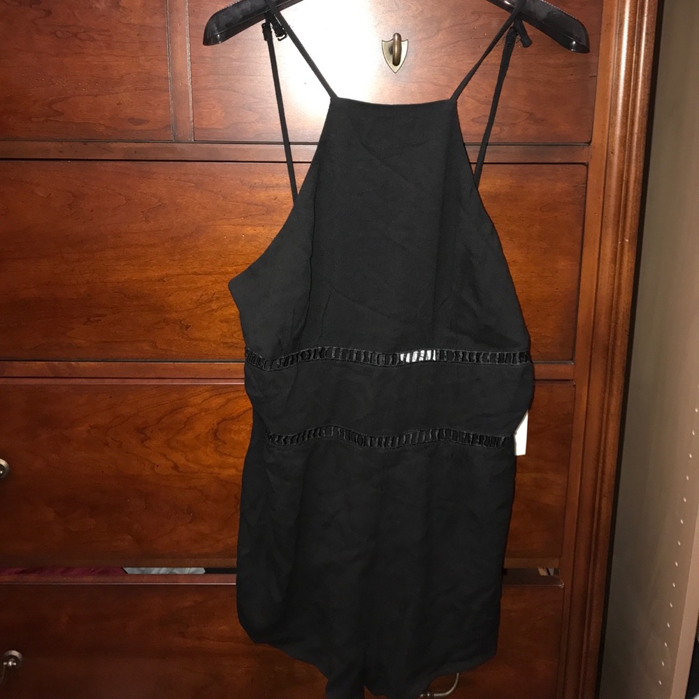 Tobi black romper never worn w/ tags