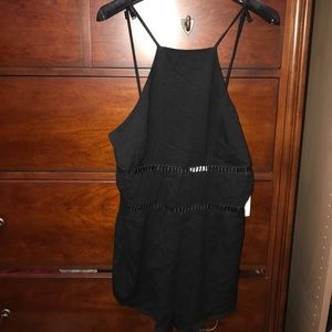 Tobi black romper never worn w/ tags