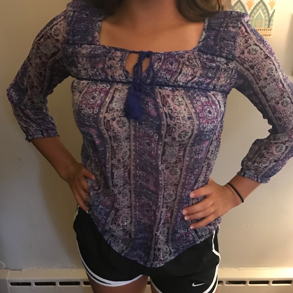 American eagle long sleeve blouse