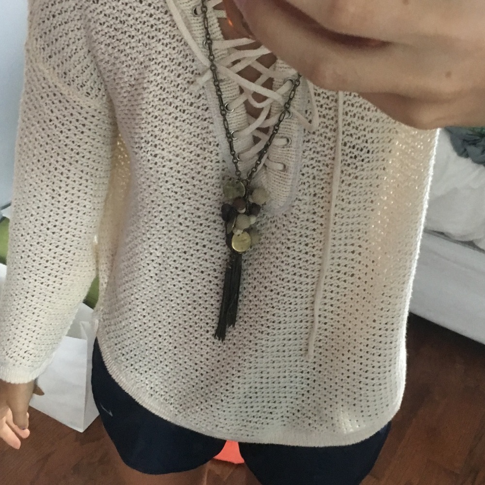 Anthropologie tassel necklace