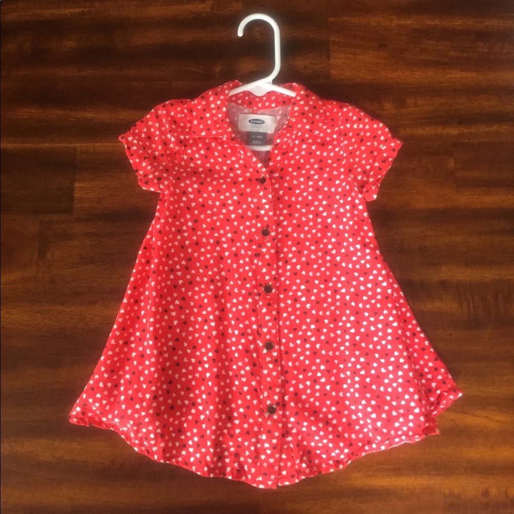 Old Navy Tiny Hearts Baby Dress 💕