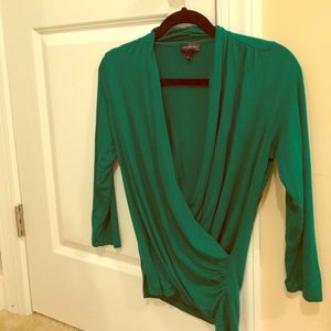 Green The Limited Blouse 3/4 sleeve NWOT