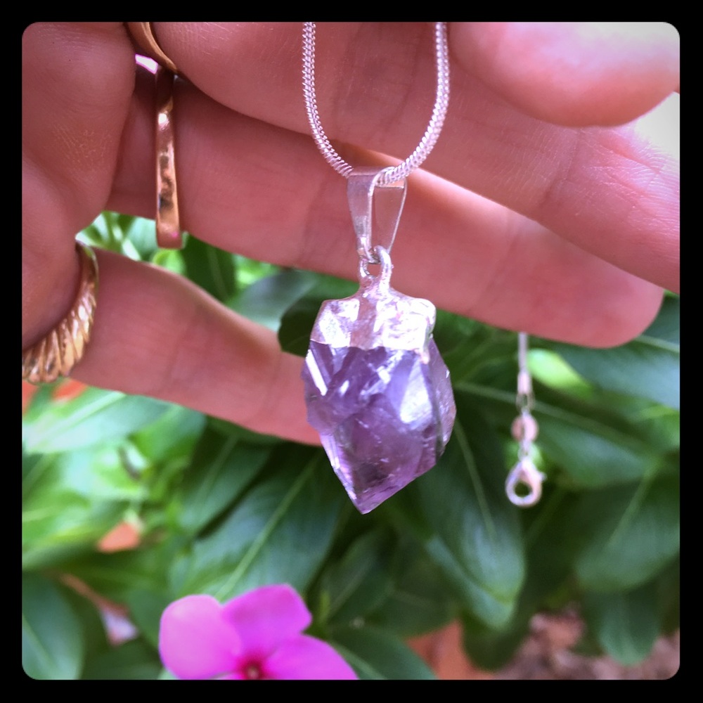 Raw Amethyst Pendant 🔮