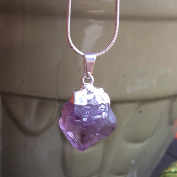Raw Amethyst Pendant 🔮 - Picture 3 of 3