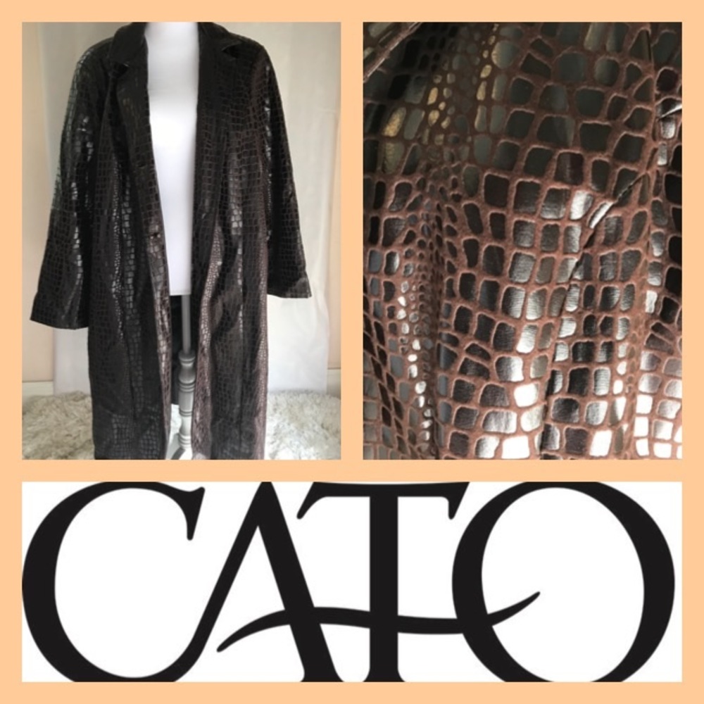 Selene Sport Snake Print Trench Coat