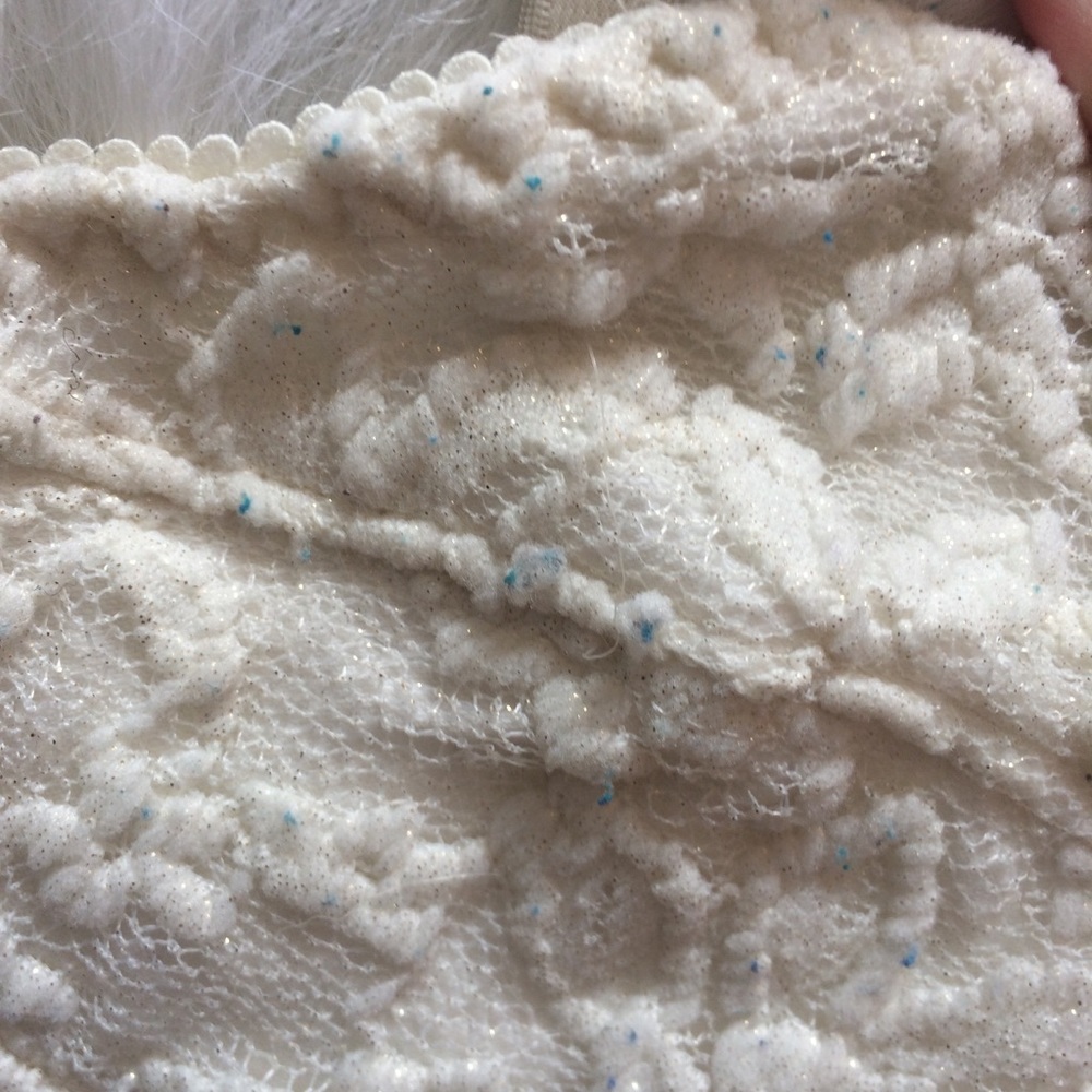 2 Garage Sparkle Cream & Black Lace Bralettes! - Picture 7 of 8