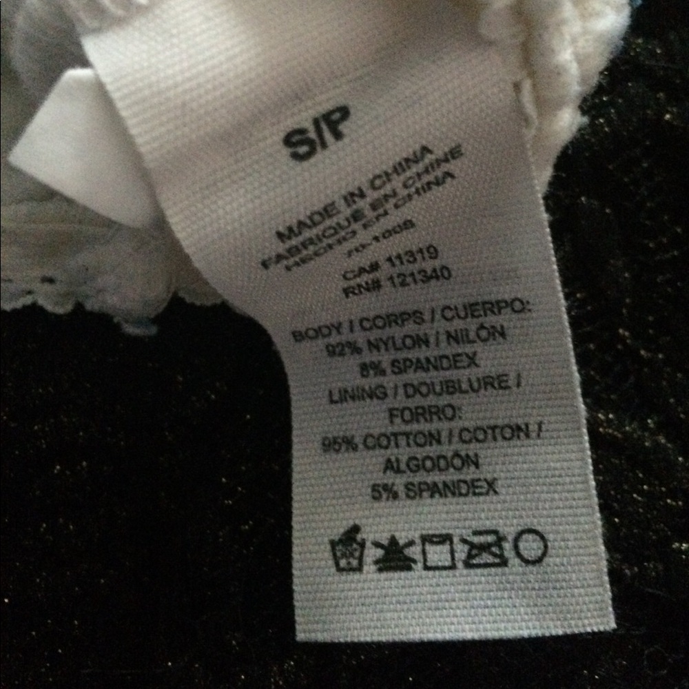 2 Garage Sparkle Cream & Black Lace Bralettes! - Picture 8 of 8