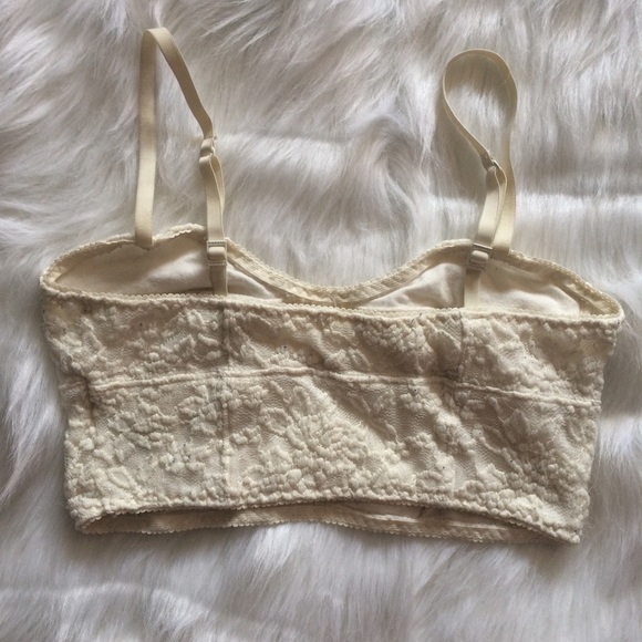 2 Garage Sparkle Cream & Black Lace Bralettes! - Picture 6 of 8