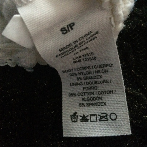 2 Garage Sparkle Cream & Black Lace Bralettes! - Picture 8 of 8