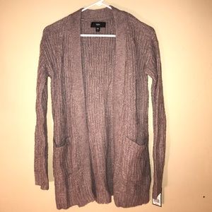 Grey/light purple cardigan