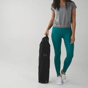 Teal lululemon zoned in tights