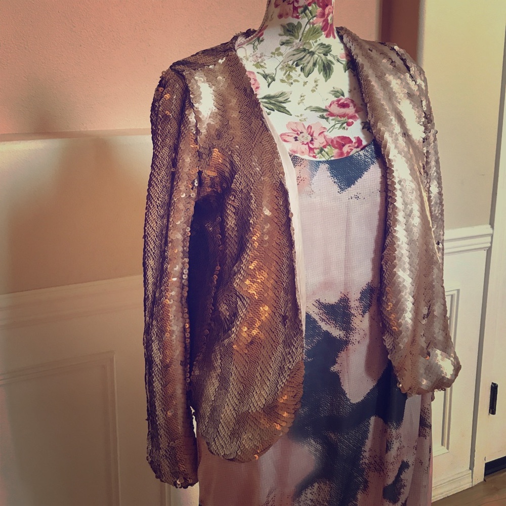 Rose Gold Baby Phat Sequined Jacket