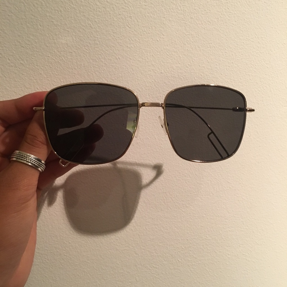 Black Aldo Sunglasses with Gold Frame