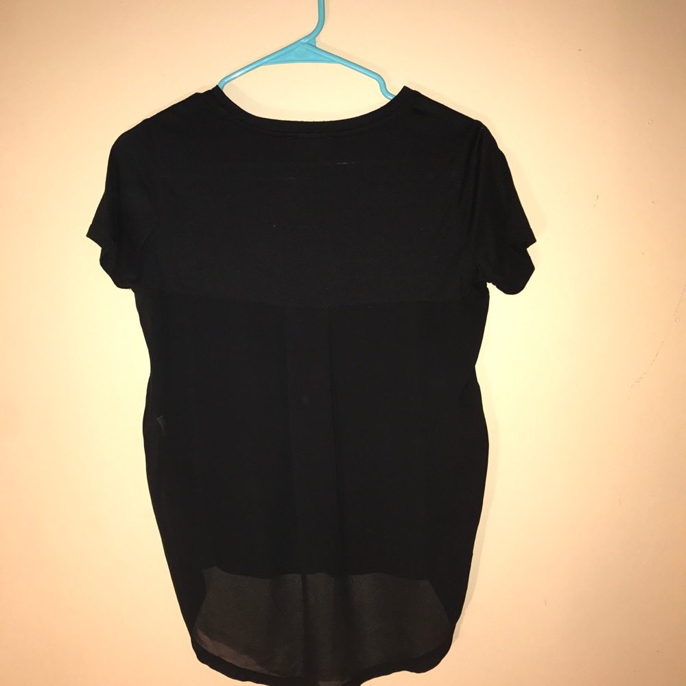 Black tshirt with sheer back